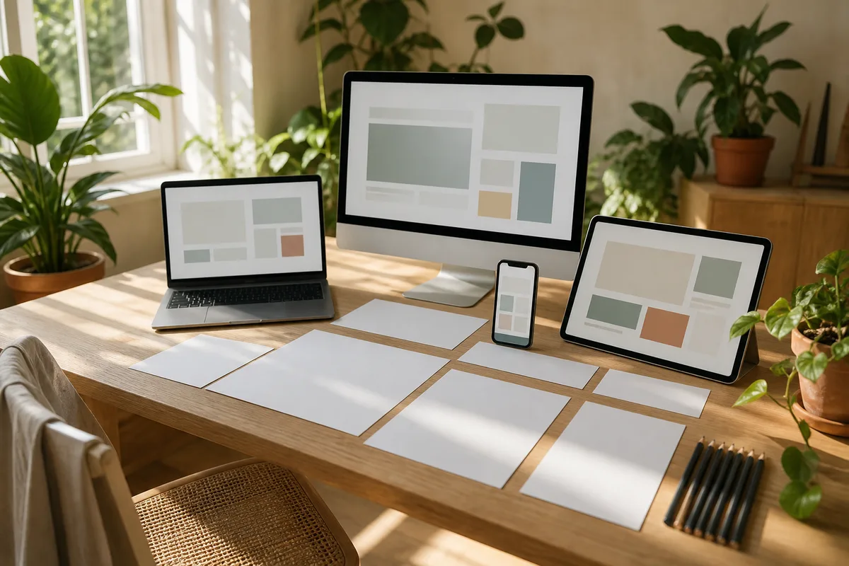 Composition de plusieurs styles d&rsquo;interfaces web contemporaines
